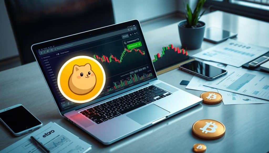 managing dogecoin investment on eToro