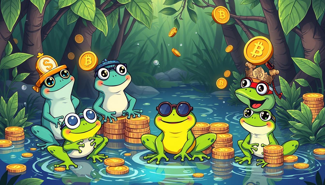 Most popular frog meme coins